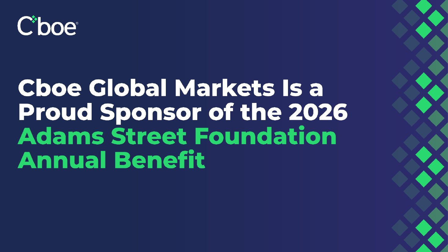Cboe Global Markets journal ad