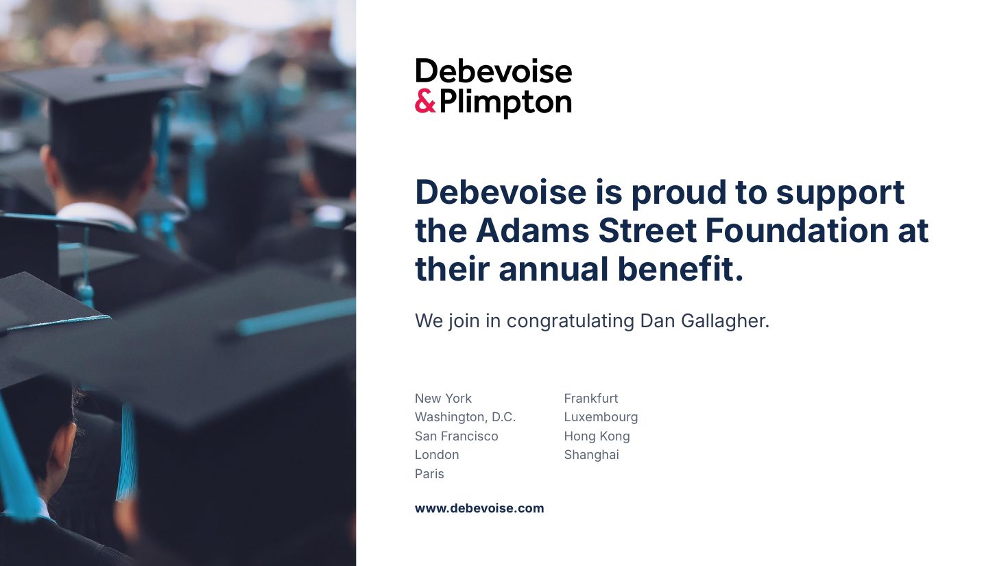 Debevoise & Plimpton journal ad