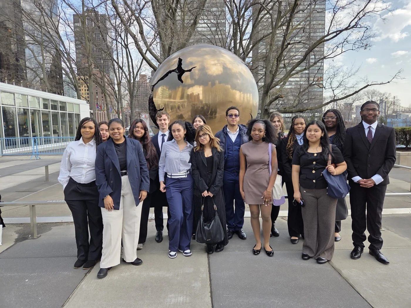 Model UN Club presenting at the United Nations