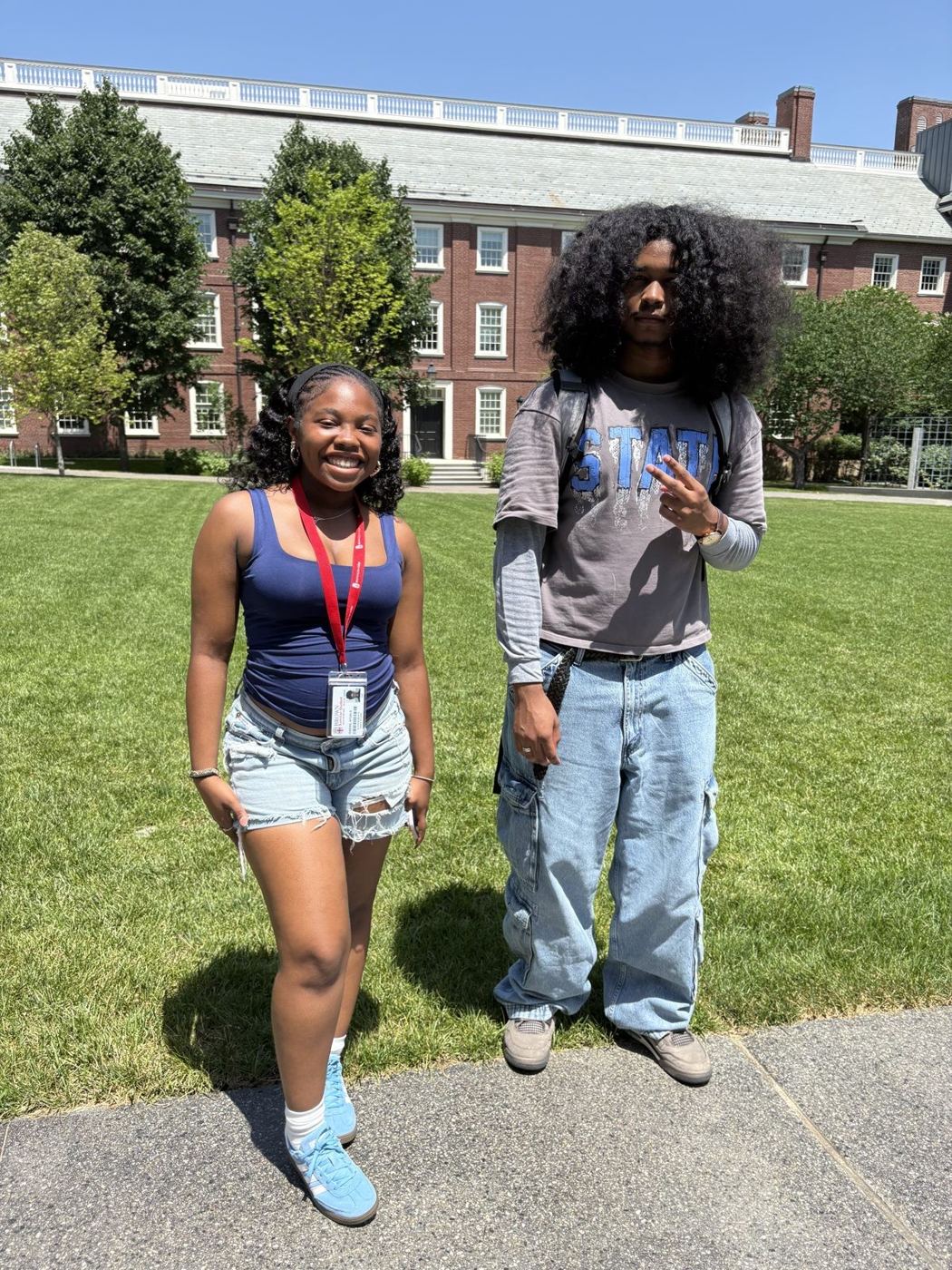 Nyoki and Juan at Brown’s Pre-College Program